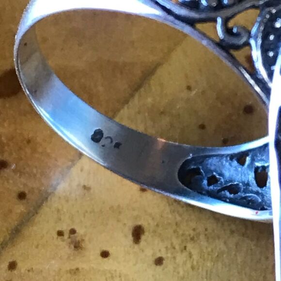 Natural Star Ruby Sterling Silver Ring Size 6 - Picture 5 of 8